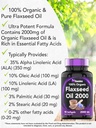 tnvitamins Organic Flaxseed Oil Softgels: 2000 mg - 90 Softgels | High in Omega-3 Fatty Acids | Flaxseed Oil Supplement for Women & Men | Non-GMO 4