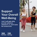 Carlson - ACES + Zn, Vitamins A, C, E + Selenium & Zinc, Multivitamin with Zinc, Cellular Health & Immune Support, Selenium Multivitamin, Antioxidant, 360 Softgels 6