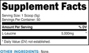 Bucked Up L-Leucine 5000mg Per Serving, Essentials (50 Servings, 250 Grams Powder) 5