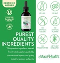 Maxi Health - Organic Echinacea Supreme Liquid Extract with Vitamin C - Immune Support Supplement Echinacea Drops - 1000mg Echinacea Root & Whole Plant Herb Extract - 2 Fl Oz Immune Booster Bottle 6