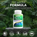 Best Naturals Vitamin B2 (Riboflavin) 400mg - Migraine Relief - Veggie Capsules - Conezyme Precursor - 120 Count (120 Count (Pack of 3)) 6