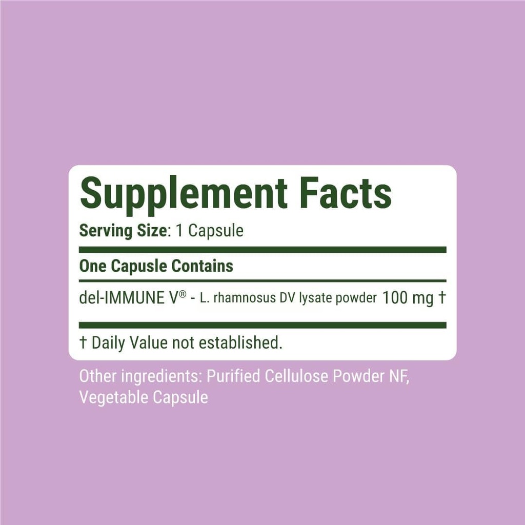 Del-Immune V® Defense by Stellar Biotics, All-Natural Immune Support & Gut Health (+) Immediate Care, Metabiotic: NextGen Probiotic Therapy (120 Caps) 4