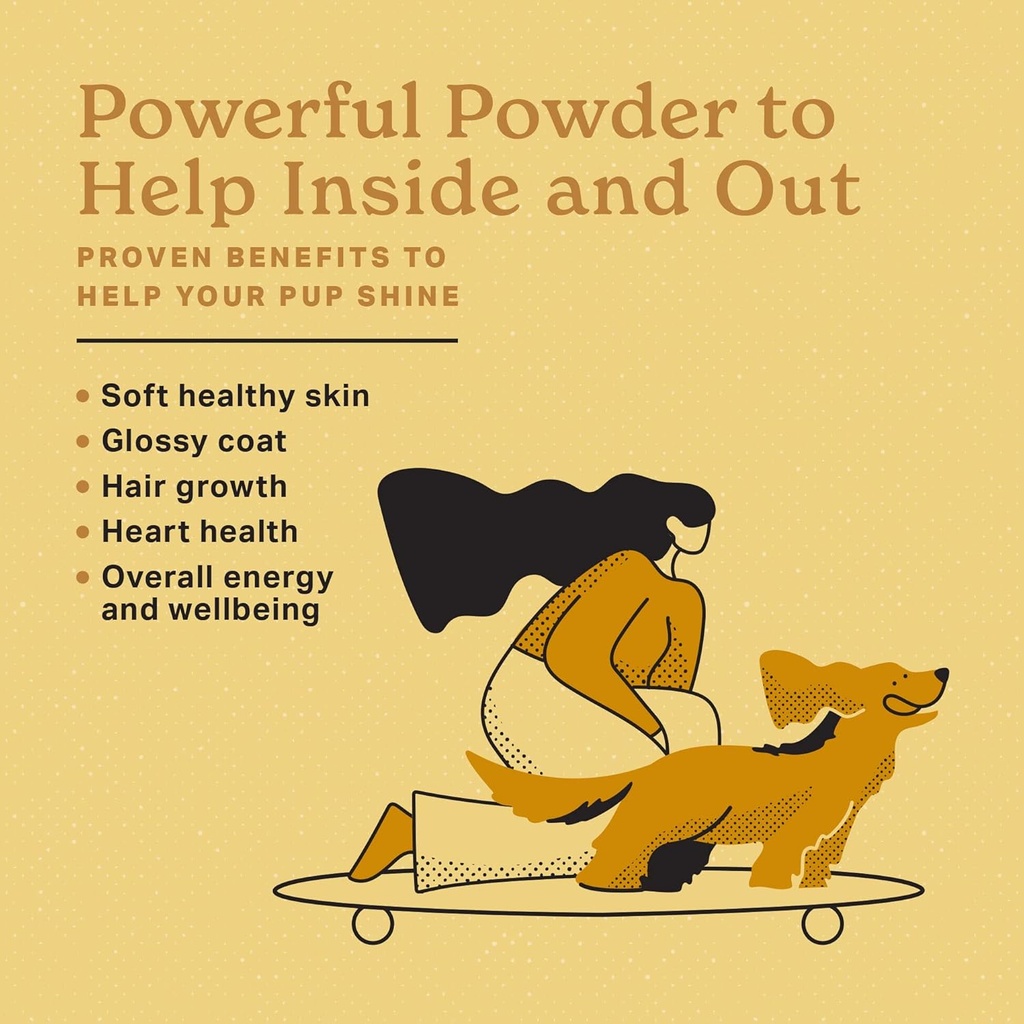 The Missing Link Skin & Coat + Probiotics Supplement 1lb Bag - Powerful Superfood Powder for Dogs Supports Healthy Skin & Glossy Coat, Promotes Hair Growth 3