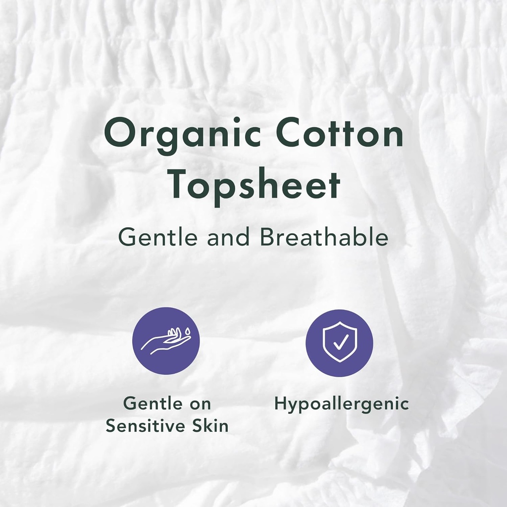 Rael Disposable Underwear for Women, Organic Cotton Cover - Postpartum Essentials, Leak Locker, Unscented, Maximum Coverage (Size L-XL, 12 Count) 4