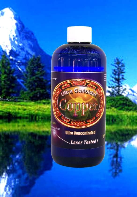 Silver Mountain Minerals Colloidal Copper Liquid Mineral Supplement 16 Oz. 100 PPM 2