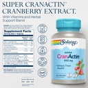 SOLARAY Super CranActin Cranberry Extract 400mg Healthy Urinary Tract Support with Added Vitamins 3