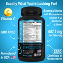 Lung Cleanse & Activated Charcoal Capsules - Respiratory Supplements & Organic Coconut Charcoal Pills for Stomach Gas and Bloating Support - Herbal Detox for Lungs, Bronchial Health & Gut 6