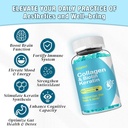 Biotin Gummies with Collagen, Keratin, Hyaluronic Acid, Vitamin for Skin, Hair Growth, Nails, Women Men Adults Kids - 60 Blueberry Flavored Gummies 5