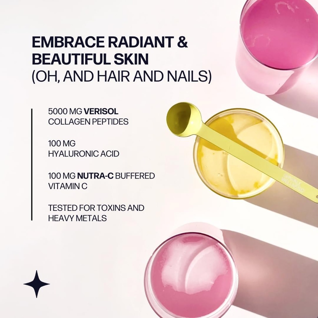 Sparkle Wellness VERISOL Bioactive Hydrolyzed Collagen Peptides | Collagen Powder Supplement with Vitamin C & Hyaluronic Acid for Hair, Skin, and Nail Health | Skin Boost Plus (No Flavor) [50-Serves] 5