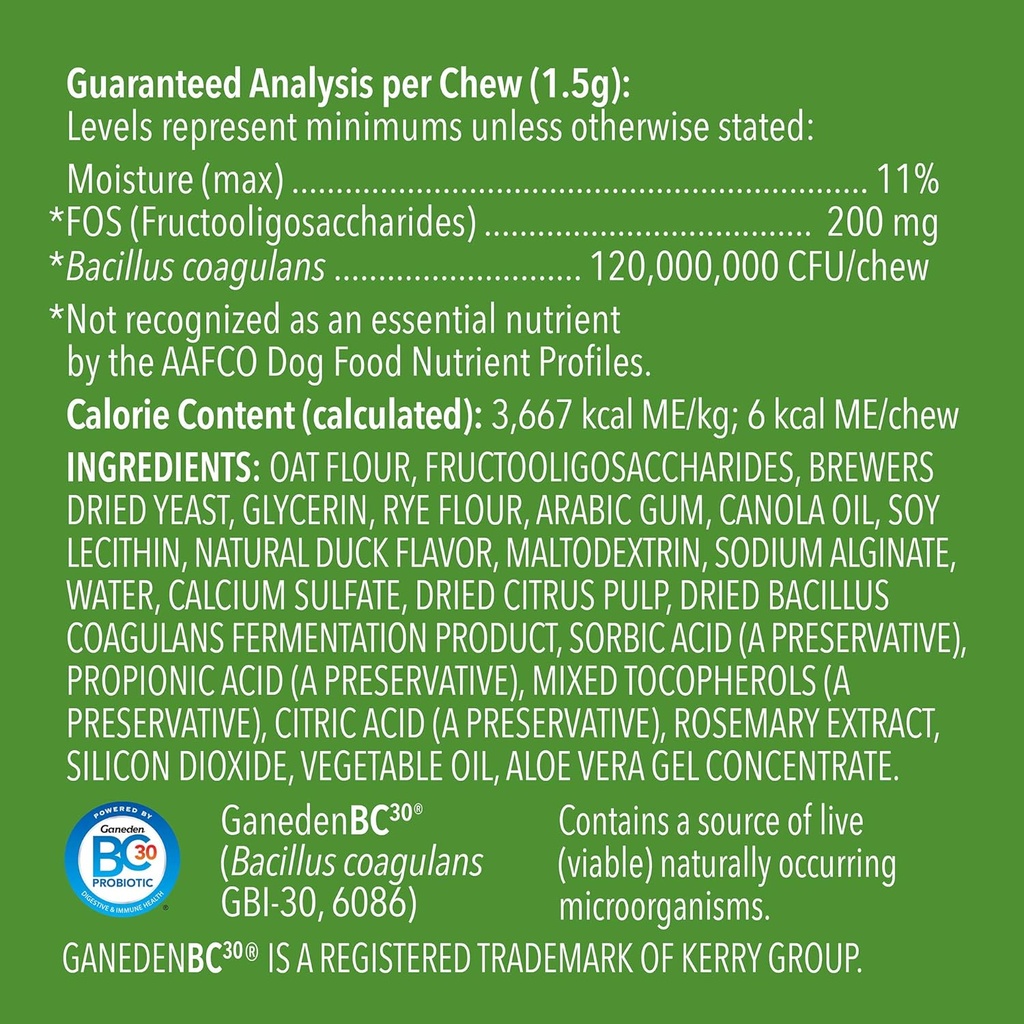 Brand - Wag Probiotic Supplement Chews for Dogs, Supports Digestive Health and Gut Flora, Natural Duck Flavor, 160 Count, Pack of 1 5