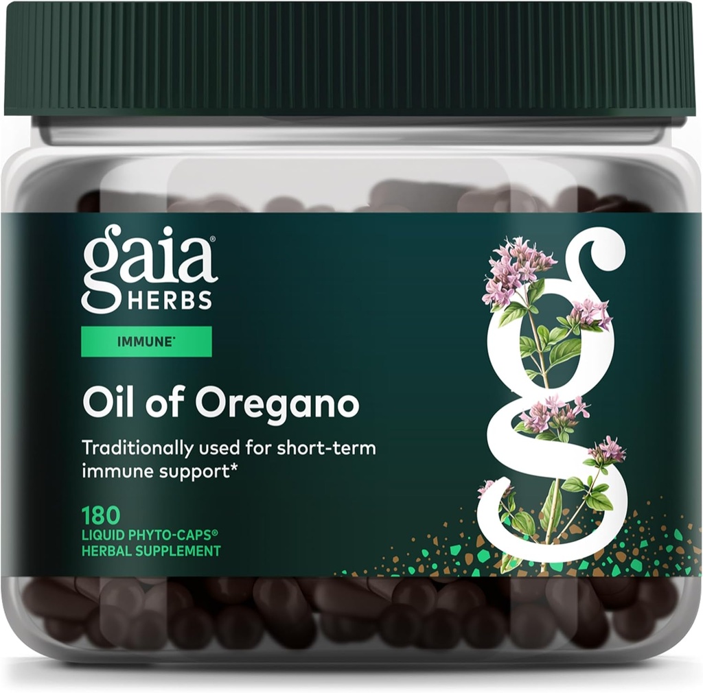 Gaia Herbs Oil of Oregano - Immune & Antioxidant Support Supplement - with Oregano Oil, Carvacrol & Thymol* - 180 Vegan Liquid Phyto-Capsules (90-Day Supply) 2