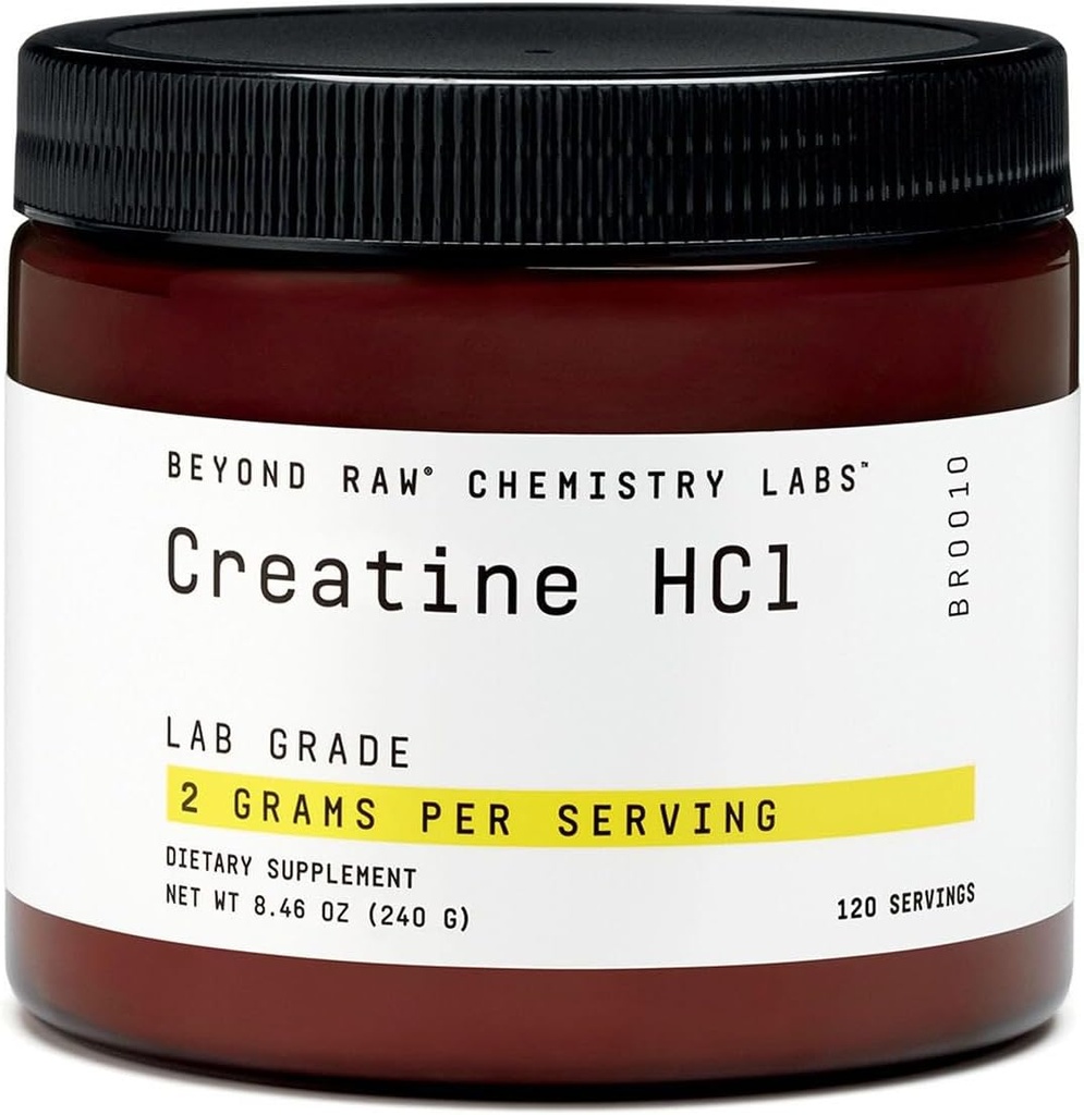 BEYOND RAW Science-Backed Creatine HCl Powder, Lab Grade, for Muscle Strength and Growth, Energy Production, Athletic Performance, Cognitive Support, Cellular Hydration, 120 Servings 2