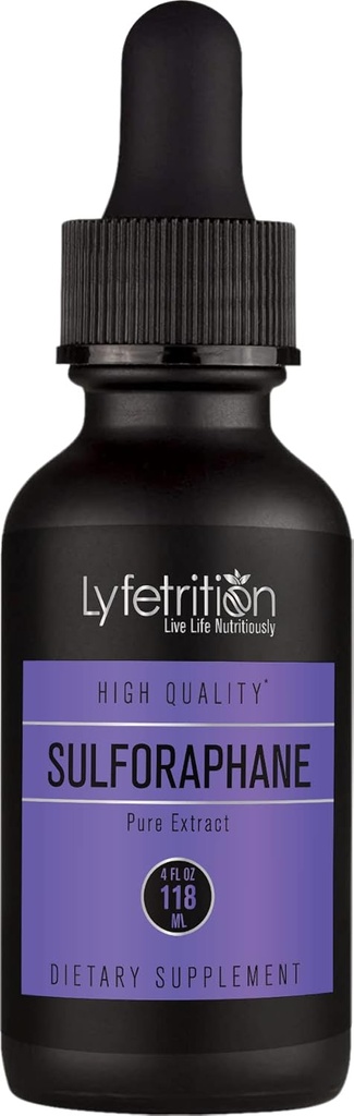 Lyfetrition Activated & Stabilized Sulforaphane 540mg,4 Oz Liquid,220 Servings,Made in USA,Quick Absorption,Quality Potent Ingredients,Third-Party Tested,Non-GMO,GMP Certified,Cruelty-Free Products 2