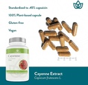 Nature Restore Cayenne Pepper Extract Supplement, Standardized to 0.45 Percent Capsaicin, 70,000 Scoville Heat Units, 90 Capsules, Manufactured in USA, Non-GMO & Gluten Free 5