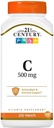 21st Century C 500 Mg with Rose Hips Tablets, 110 Count (Pack of 2) 2