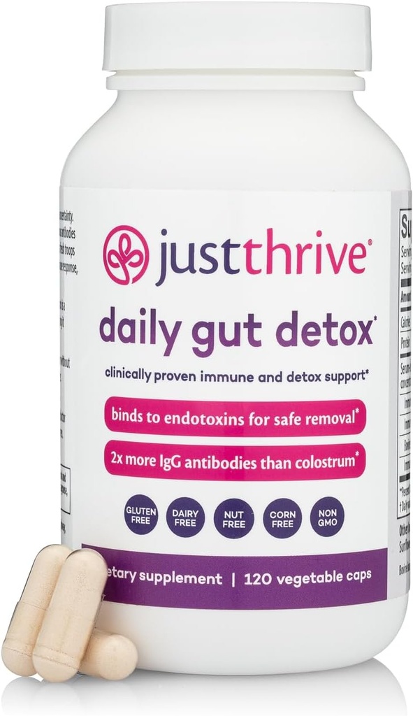 Just Thrive - Ultimate IgG - Complete Immune Support Supplement - Detox Formula, 120 Vegetable Capsules 2