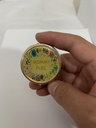 AmyZone Metal Pill Organizer Travel Friendly Portable Compact Pill Box Cute Pill Case to Hold Vitamins/Tylenol/Fish Oil/Supplements/Meds/Tablet for Purse/Pocket(Mommy Fuel-Round) 4