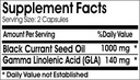 Black Currant Seed Oil 1000mg ~ 180 Capsules - No Additives ~ Naturetition Supplements 3