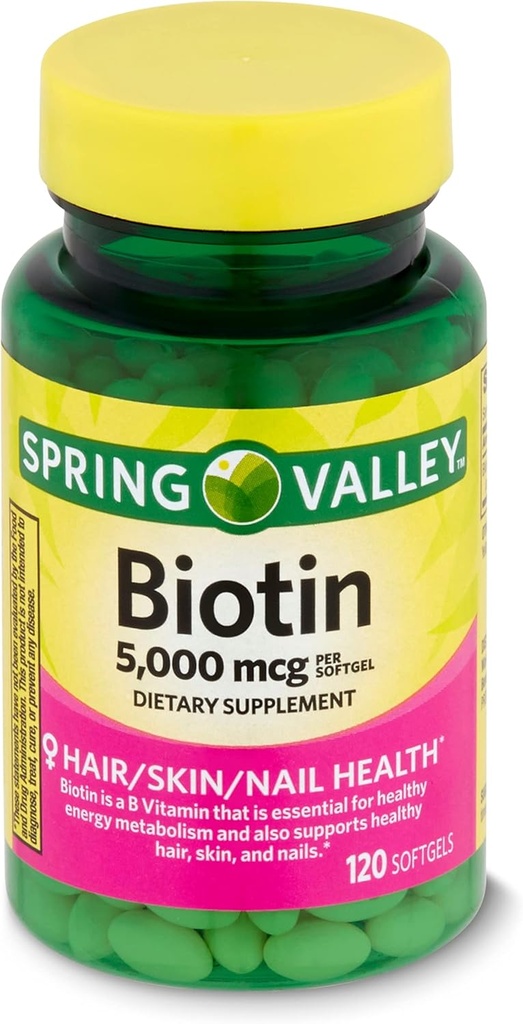Spring Valley - Biotin 5000 mcg, 240 Softgels by Spring Valley 2