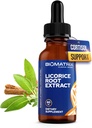 BioMatrix Licorice 根提取(1200 Drops 2 f. oz) 比竞争品牌更活跃的成份(0.87 mg Glycyrrhizin每滴), 需要的剂量较少, 集中, 提高科尔蒂索尔, 能源