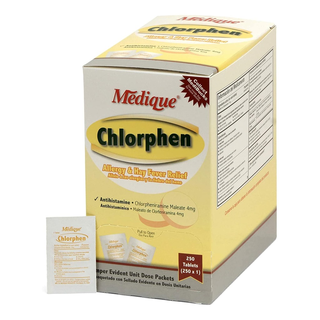 Medique Med Chlorphen Tabs 250/Bx