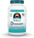 Джерело натуральної Wellness D-Munity, Bio-Aligned Vitamin D Immune Formula, підтримує оптимальне поглинання та утилізація* - 120 Вегетаріанські капсули