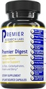 Premier Research Labs Active Digestive Enzymes with Probiotics ו-Prebiotics - מקדם תמיכה מלאה ב-Spectrum Digestive Digestive - עם Amylase, Protease & Lipase, 60 קפסולות שמקורן צמחים