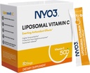 NYO3 Liposomal Vitamin C Powder, stöder immunsystem & Collagen Booster, kraftfull antioxidant, förbättra hudhälsa, glutenfri, hög absorptions vitamin C, 500mg, 30 greve