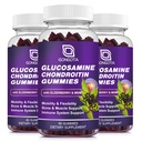 Glucosamine Chondroitin Gummies - 3- Pack, Extra Strength 1500mg Glucosamine with MSM & Elderberry, Flexibility Support, Best Cartilage & Immune Support Supplement for Men and Wome - 180 Gummies