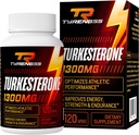 Testosterona Booster, Turkesterone Supplement 1300mg Ultra High Indarra (Ajuga Turkestanica Extract Std. to 20% Testosterona), Athletic Performance & Muscle Mass,120 kapsulak