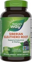 Nature 's Way Premium Herbal Siberian Eleuthero Root Supplement, Understøtter Endurance & Vitality *, Adaptogen *, 1,275mg pr 3-Capsule Serving, Non- GMO projekt Verified, 180 Kapsler (Packaging May Vary)