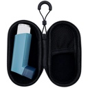 Holder Travel Case for Asthma Inhaler, Compact Case for Adults and Kids (Black)
