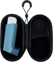 Holder Travel Case for Astma Inhaler, Compact Case for Handy Inhaler for Adulți și Copii (Numai cauza) (Black)