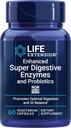 Life Extension Enhanced Super Digestive Enzymes and Probiotics – B. coagulans Probiootikum, 10 seedeensüümi – Toetab seedimist, Mugavust & GI tasakaalu – Mitte-GMO, Taimetoitlane – 60 kapslit