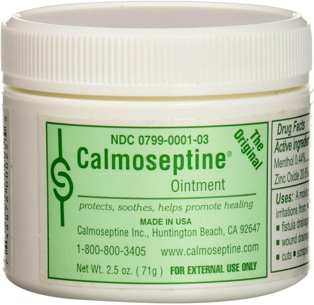 Calmoseptine Ointment - 2.5 Oz Jar