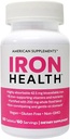 Iron Health 42.5 Mg Non-Constipating Iron with 16 Iron-Supporting Vitamins and Nutrients Including Vitamin C 60 Tablets