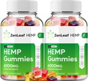 Zen Leaf Hemp Gummies - with Hemp Seed Extract ZenLeaf Hemp Gummies Tinnitus Herbal Supplement, Health and Wellness Support, All Natural Zen Leaf Hemp Gummy (2 Pack - 120 Gummies)