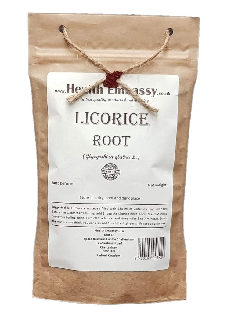 Health Embassy Licorice Root | Glycyrrhiza Glabra | Herbal Tea (50g)