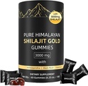Shilajit Gummies, Pure Himalayan Shilajit Gummies Kulta, ei lisättyä sokeria ei-GMO 100% luonnon- ja orgaaninen, Ashwagandha, Gokshura...