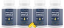 Physio Omega 2400mg Fish Oil con Omega 3 Fatty Acid Supplemento - Integratori di salute del cuore e del cervello per gli adulti - Non-OGM, Burpless, Citrus leggeri Flavor, Sostenibilmente Sourced - 240 Softgels