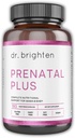 Dr Brighten Prenatal Plus - Formasi Perempuan, Aktif B Vitamin, Minesidants, Antioksidants untuk Hamil atau Nursing Ibu, Bukan-GMO Vegan, No Gluten, No Soy - 180 Capsules