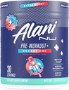 Alani Nu Pre Workout+ Powder Rocket POP, Extra Boost, Sugar Free, 300mg Caffeine, L-Theanine, Beta-Alanine, Citrulline, 30 서빙