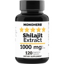 MONOHERB Shilajit Extract 1000 mg - 120 Vegetarian Capsules