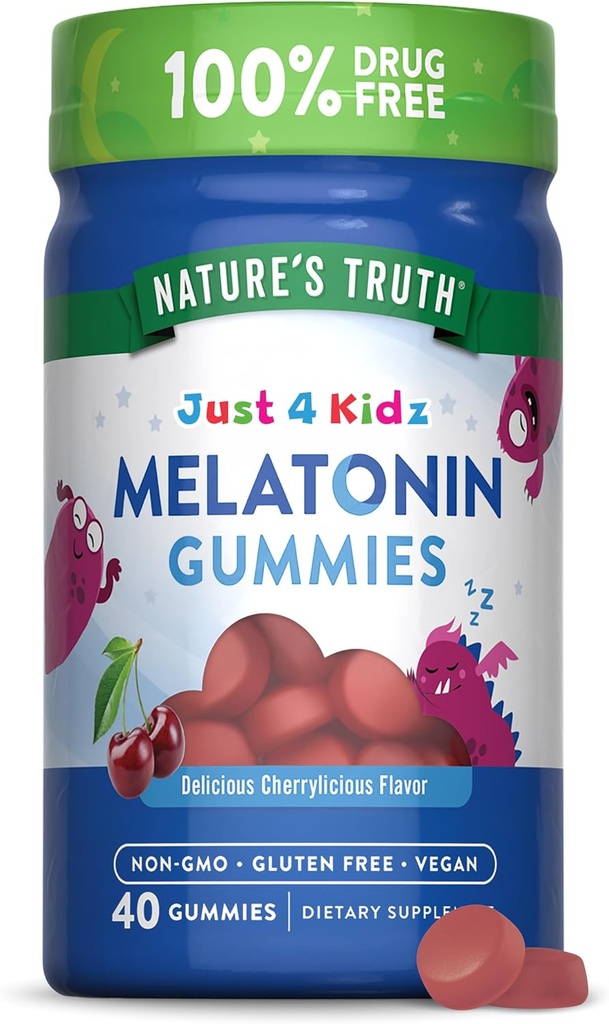 Müasir məlumatın realları Melatonin Gummy | 1mg | 40 Count | Vegan, Non-GMO & Gluten Free Gummies