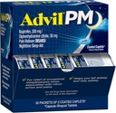 Advil PM Pain Reliver and Nighttime Sleep Aid, 用Ibuprofen治疗疼痛的疼痛药物和二酚胺 Citrate for a Sleep Aid - 50x2 混合卡片