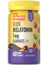 Sundance Kid's Melatonin Gummies 1mg | 40 Count | Cherry Flavor | Vegan, Non-GMO, and Gluten Free Supplement
