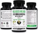 Siberian Green Ashwagandha med Altai Shilajit & Turmeric Ayurvedic Complex 60 Capsules - Traditionell Siberian Formel Stress Relief, Mood, Energy Support, Immune System Recovery