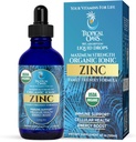 USDA Organic Ionic Zinc droppers for Men, Women ' Kids , Liquid Zinc supplement Trace Mineral Formula - Immune Function - Skin Health | 98% Absorption , Sugar-Free, Vegan, Non-GMO - 4 Fl Oz