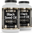 2 Pack - Katup Minyak Benih Hitam, 500 Mg, Obat Penambahan Potensi Tertahan Dingin, 90 Cacah 100% Kasula GMO Non Pure Black Cumin Benih Minyak