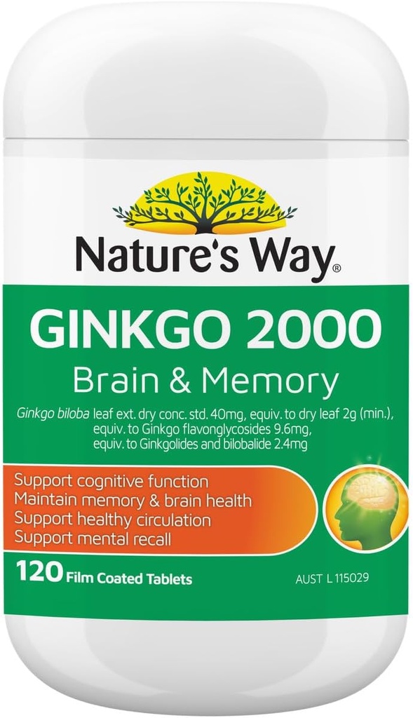 Bàn làm việc của Thiên nhiên Ginkgo Biloba 2000MG 100+20